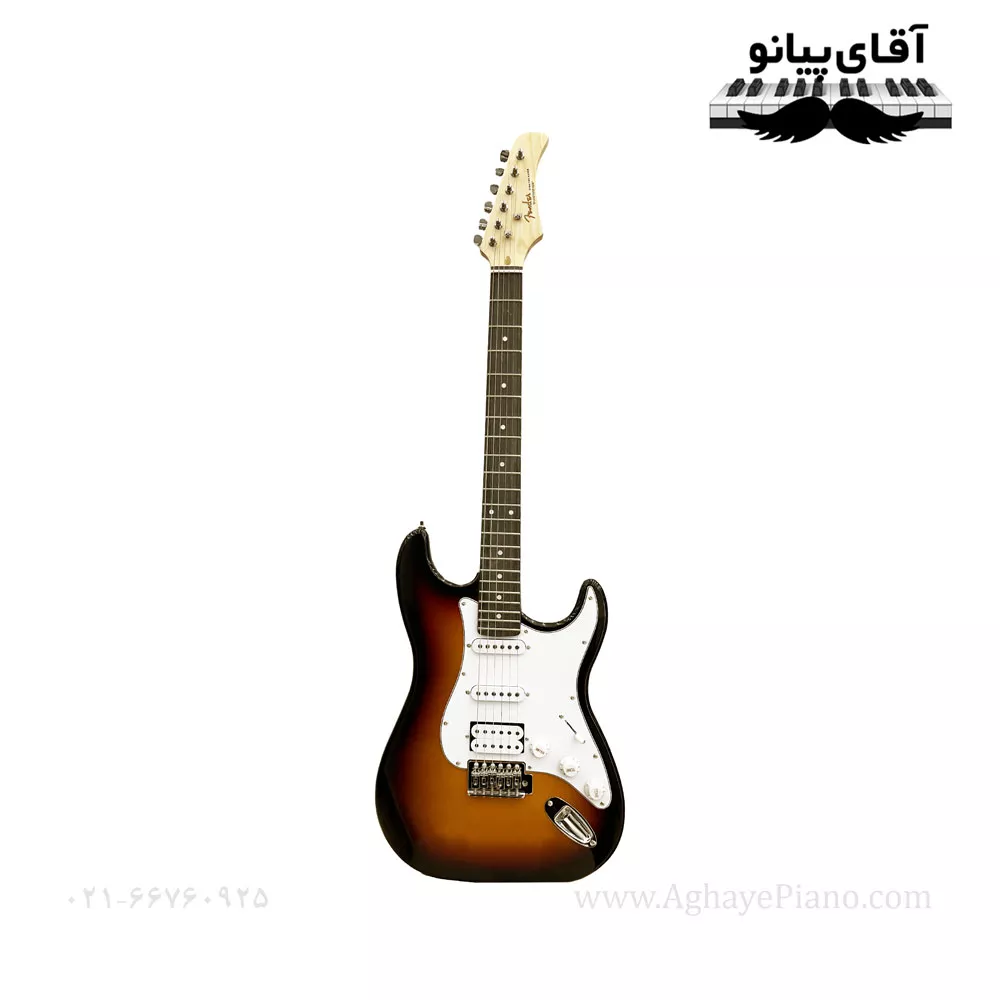 گیتار الکتریک فندر مدل FB Stratocaster رنگ آتشی