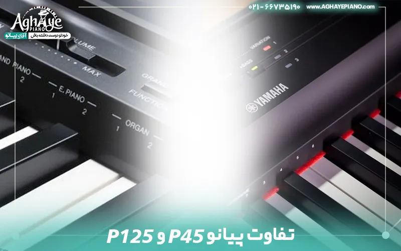 تفاوت پیانو p45 و p125